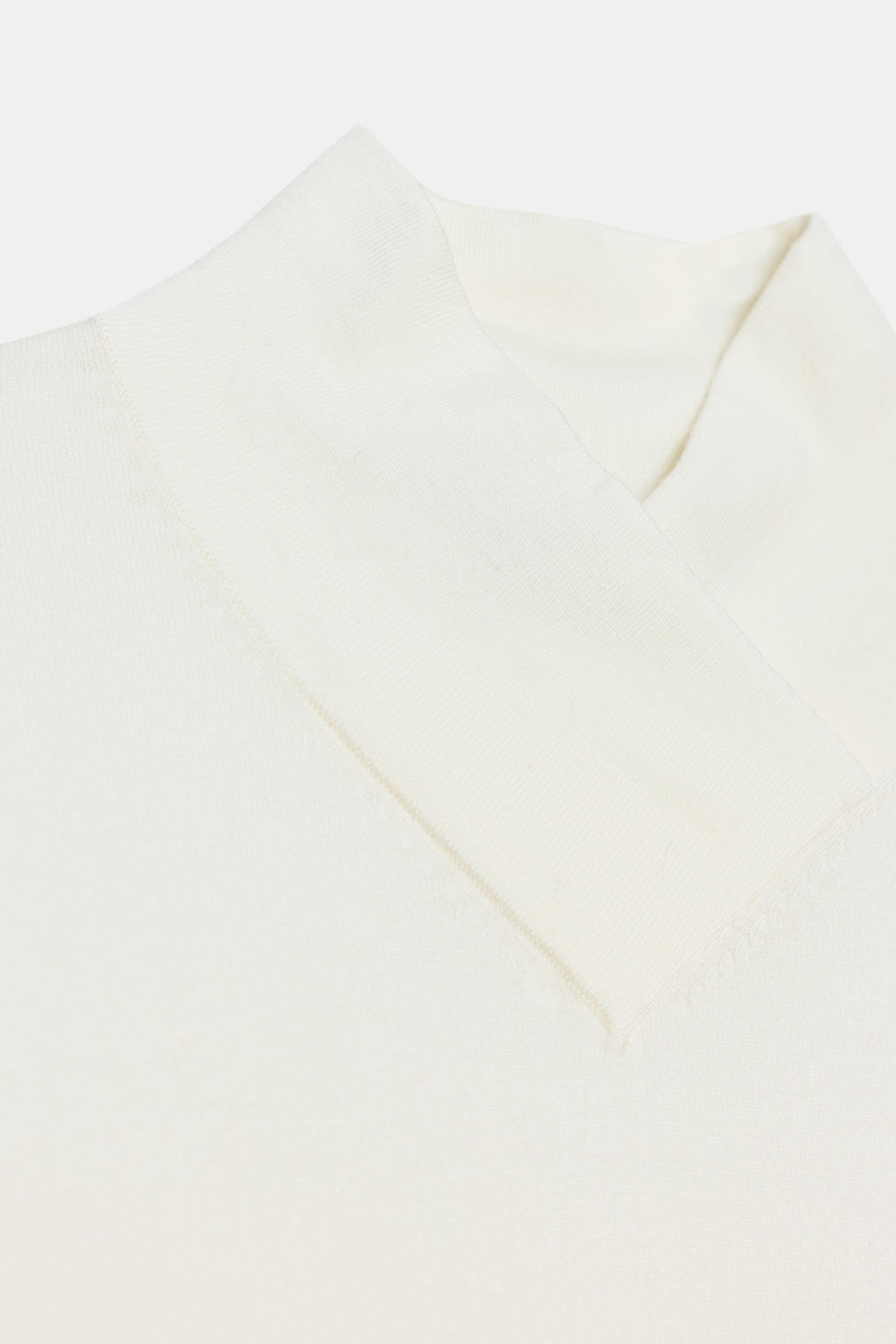 WOOL BLEND CROSS-OVER HIGH NECK JUMPER - Zara фото 6