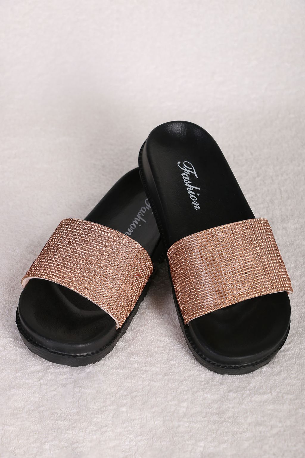 Шлепанцы золотые