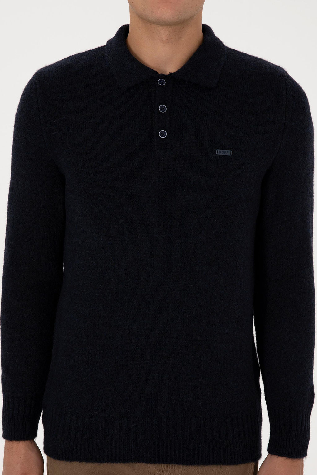 Erkek Regular Fit Polo Yaka Lacivert Kazak - U.s. polo assn фото 6