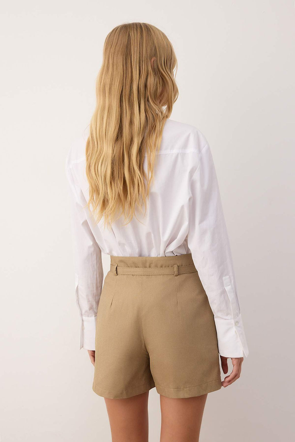 Vizon Gabardin Pamuklu Kemerli City Boy Sort & Bermuda TWOAW26SR00009