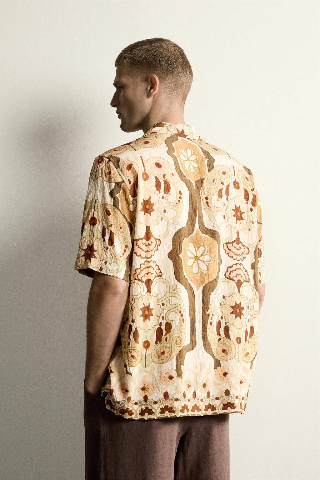 CAMISA FLUIDA ESTAMPADO ABSTRACTO / Multicolor - Zara фото 3