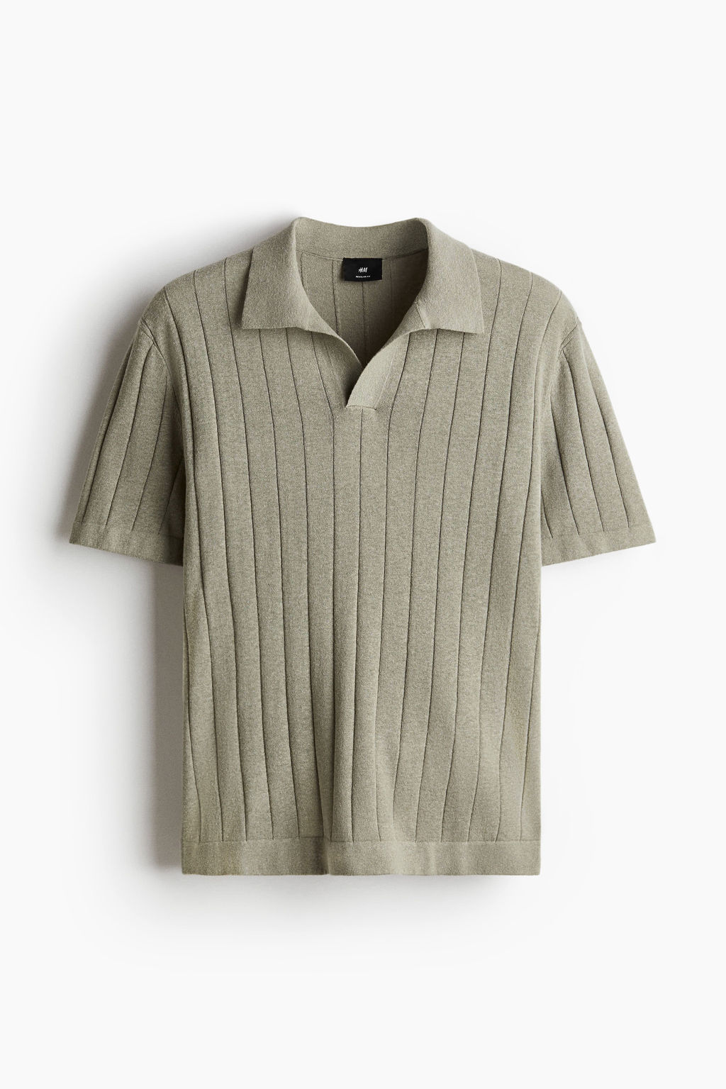 Polo en mezcla de lino Regular Fit - H&m фото 2
