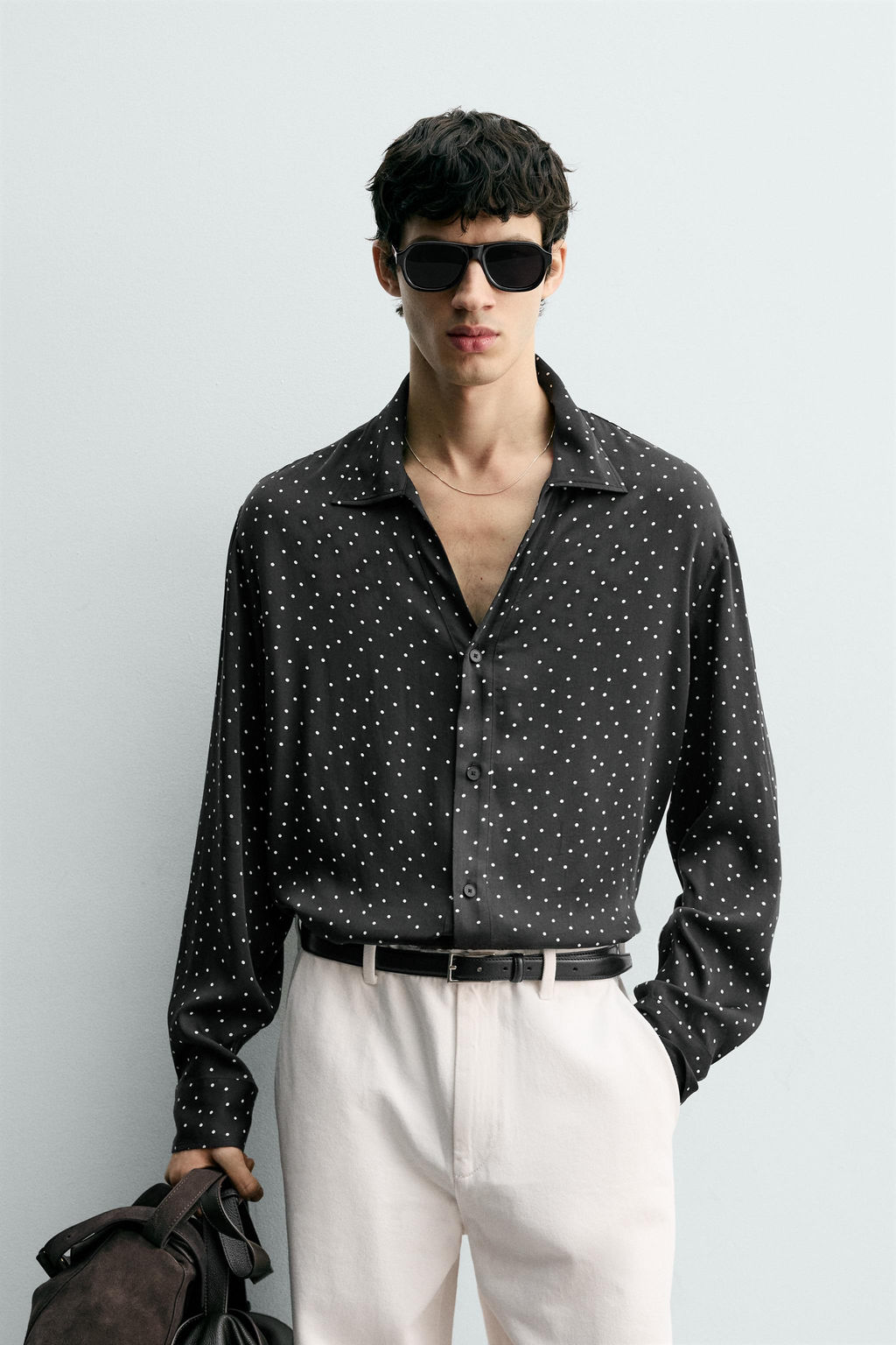 FLOWING POLKA DOT SHIRT - Zara фото 2