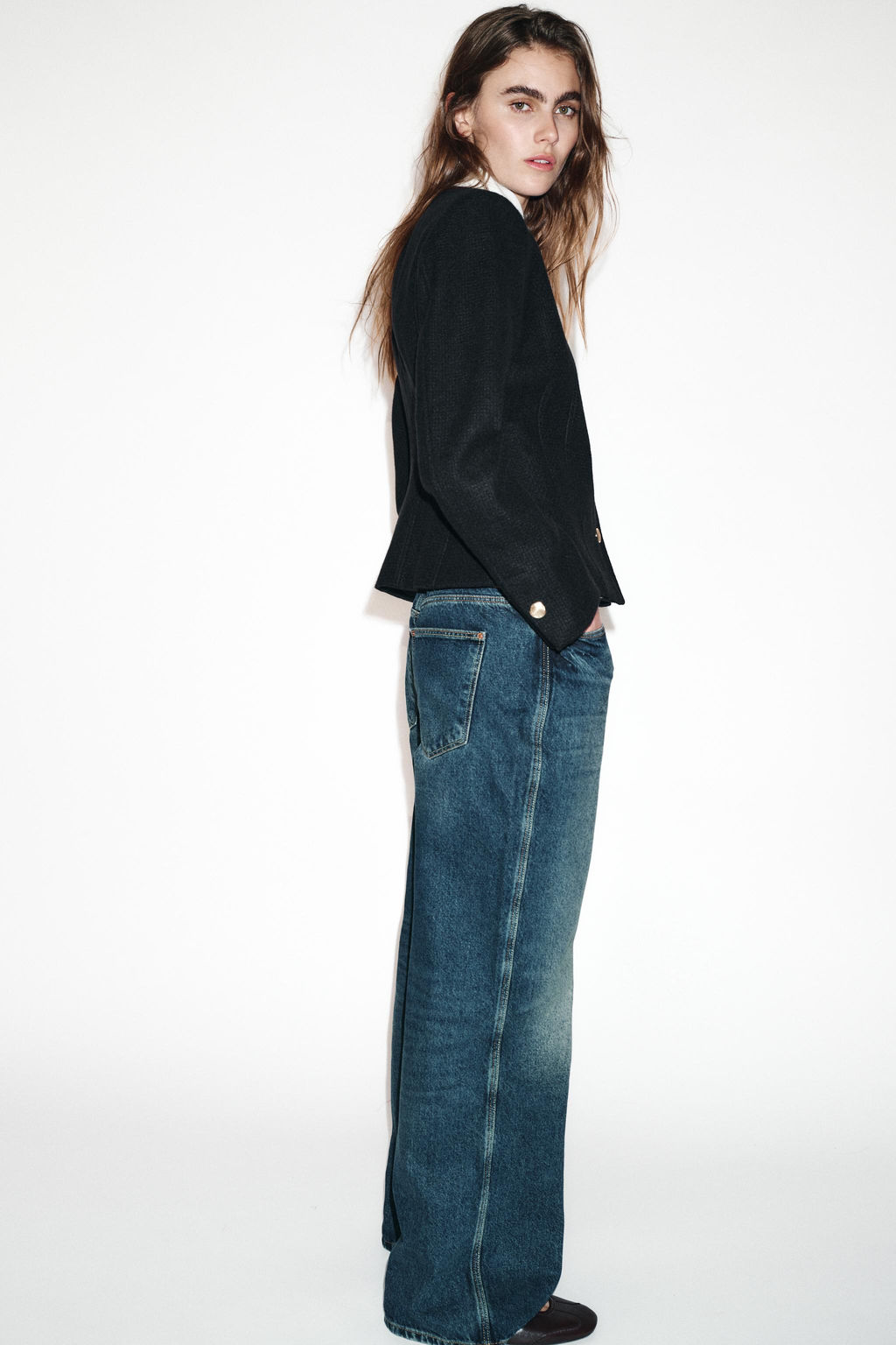 FITTED ROUND NECK BLAZER - Zara фото 13