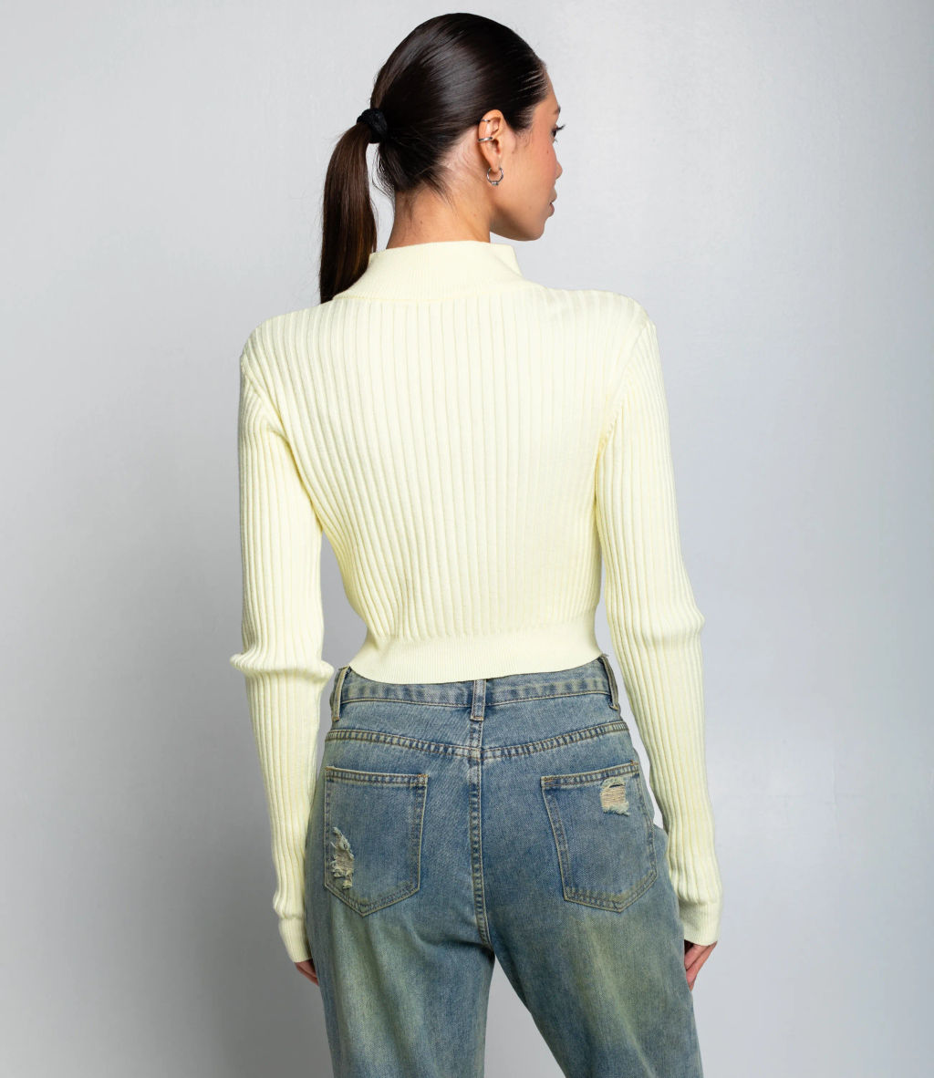 Джемпер #КТ1228, светло-жёлтый