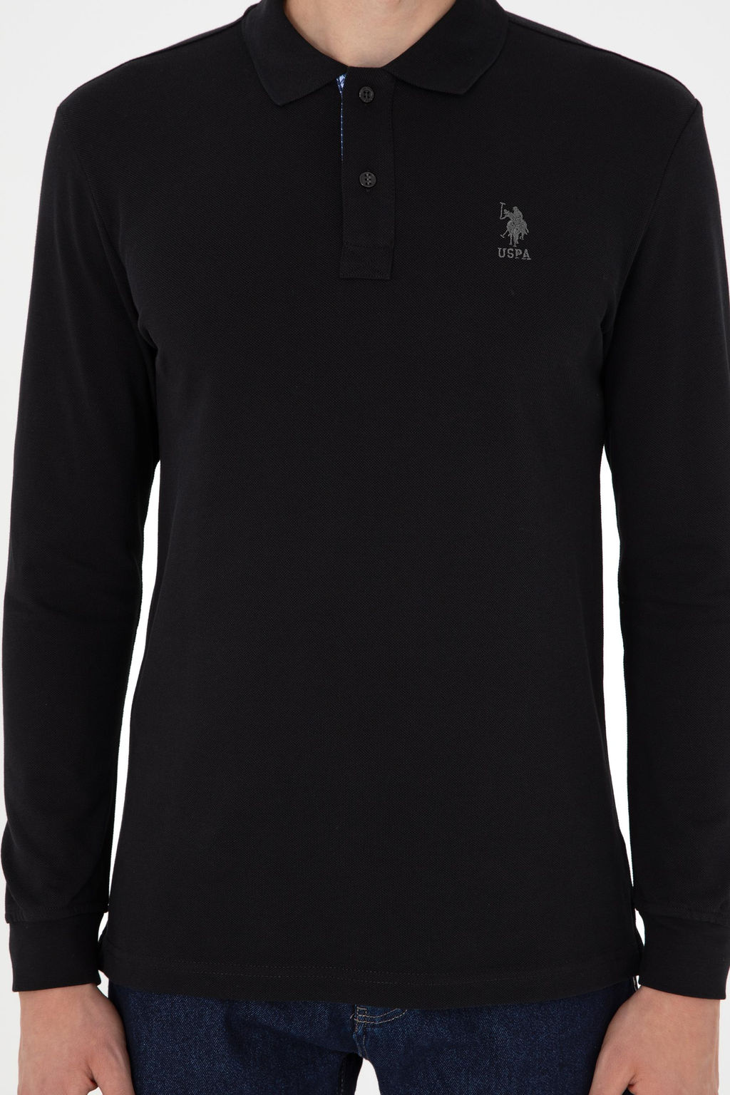 Erkek Siyah Basic Sweatshirt