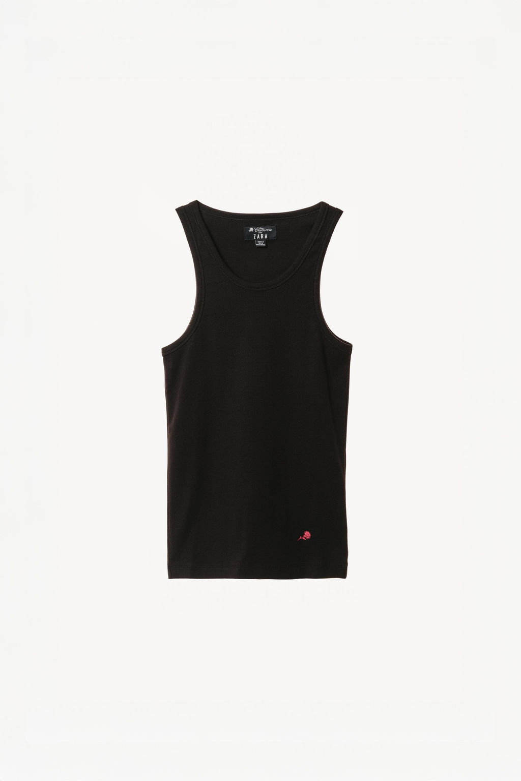 CAMISETA TANK RIB WILLY CHAVARRIA X ZARA / Negro  фото 4
