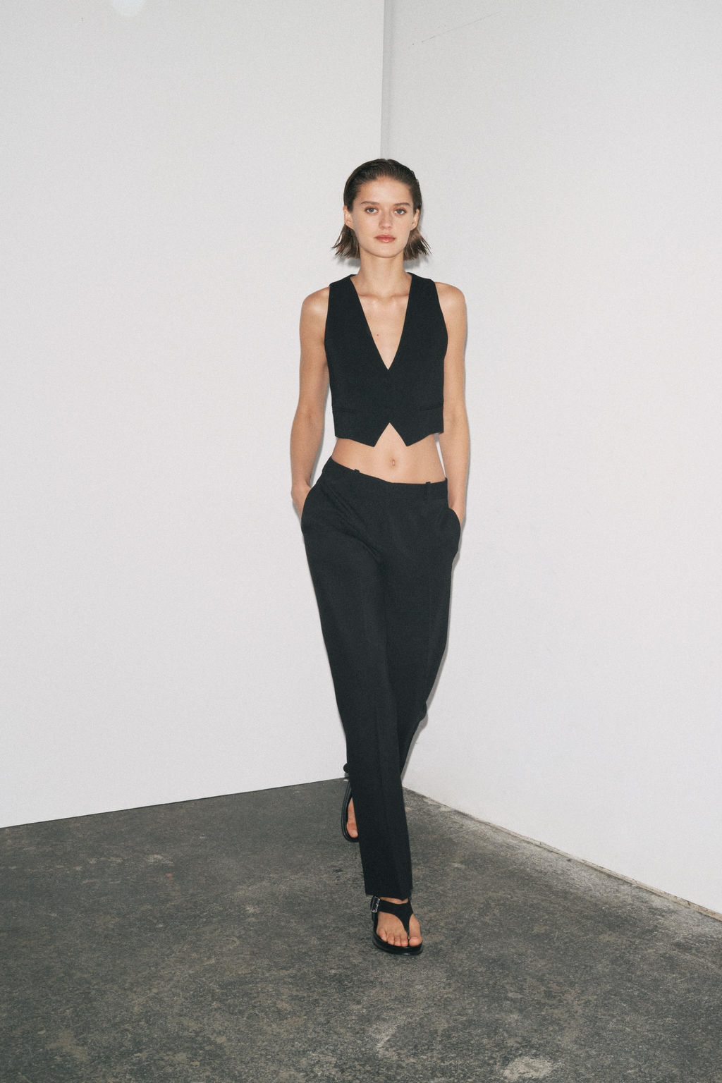 ZW COLLECTION STRAIGHT-LEG TROUSERS - Zara фото 11