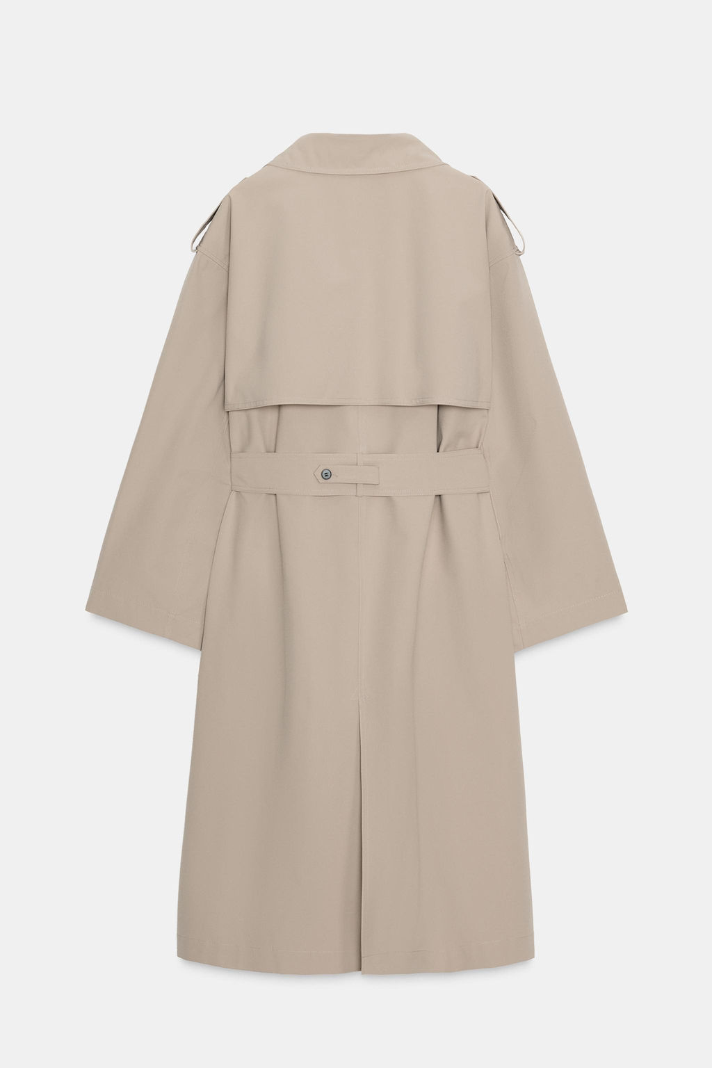 WINDPROOF WATER REPELLENT LONG TRENCH COAT WITH BELT - Zara фото 9