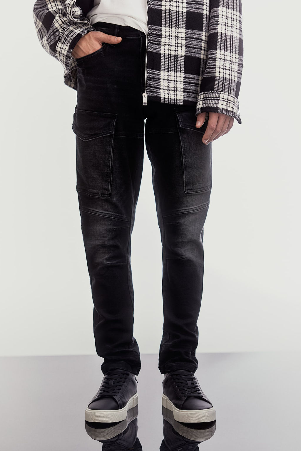 Slim Cargo Jeans - H&m фото 3