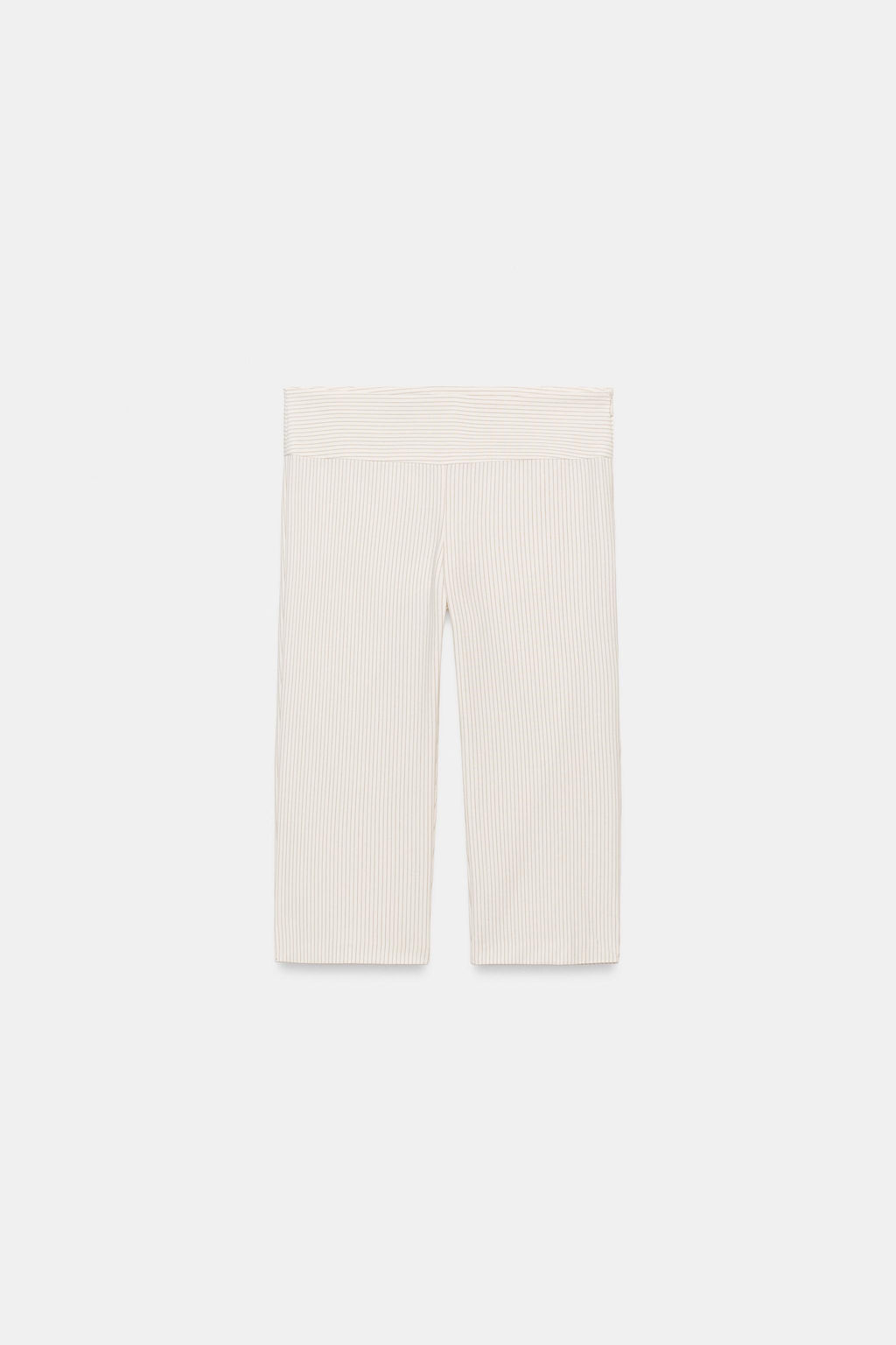 PANTAL?N CAPRI RAYAS / Crudo / Marr?n - Zara фото 5