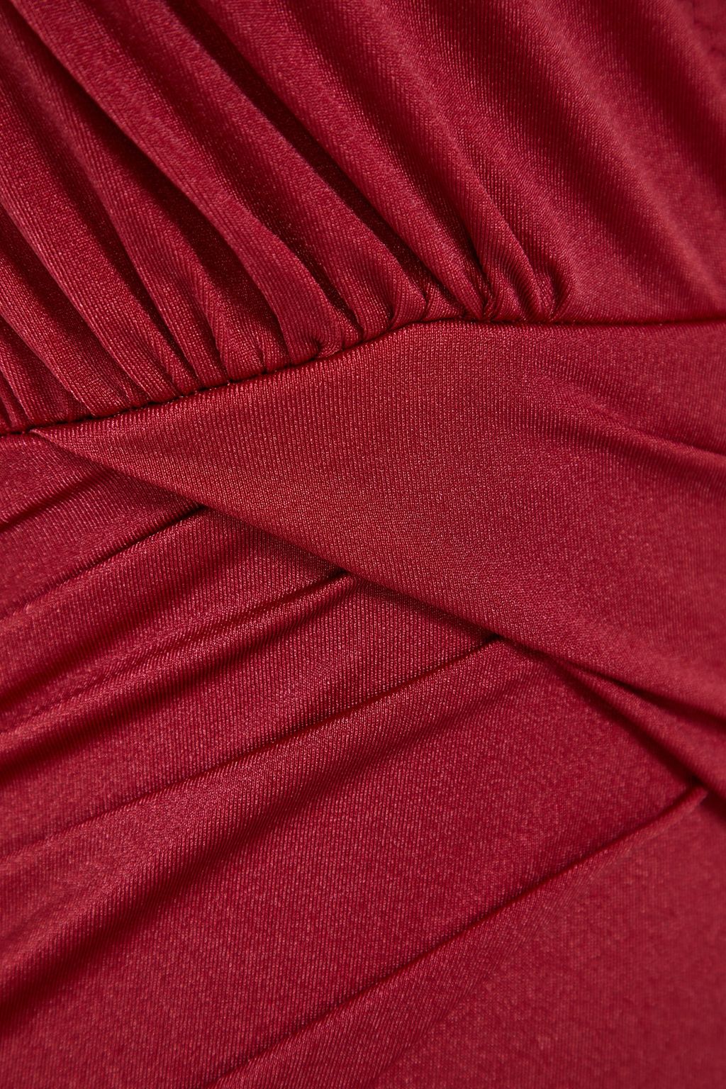 TRENDYOLMILLA Kiremit V Yaka Drapeli Regular Mayo TBESS21MA0042  фото 20