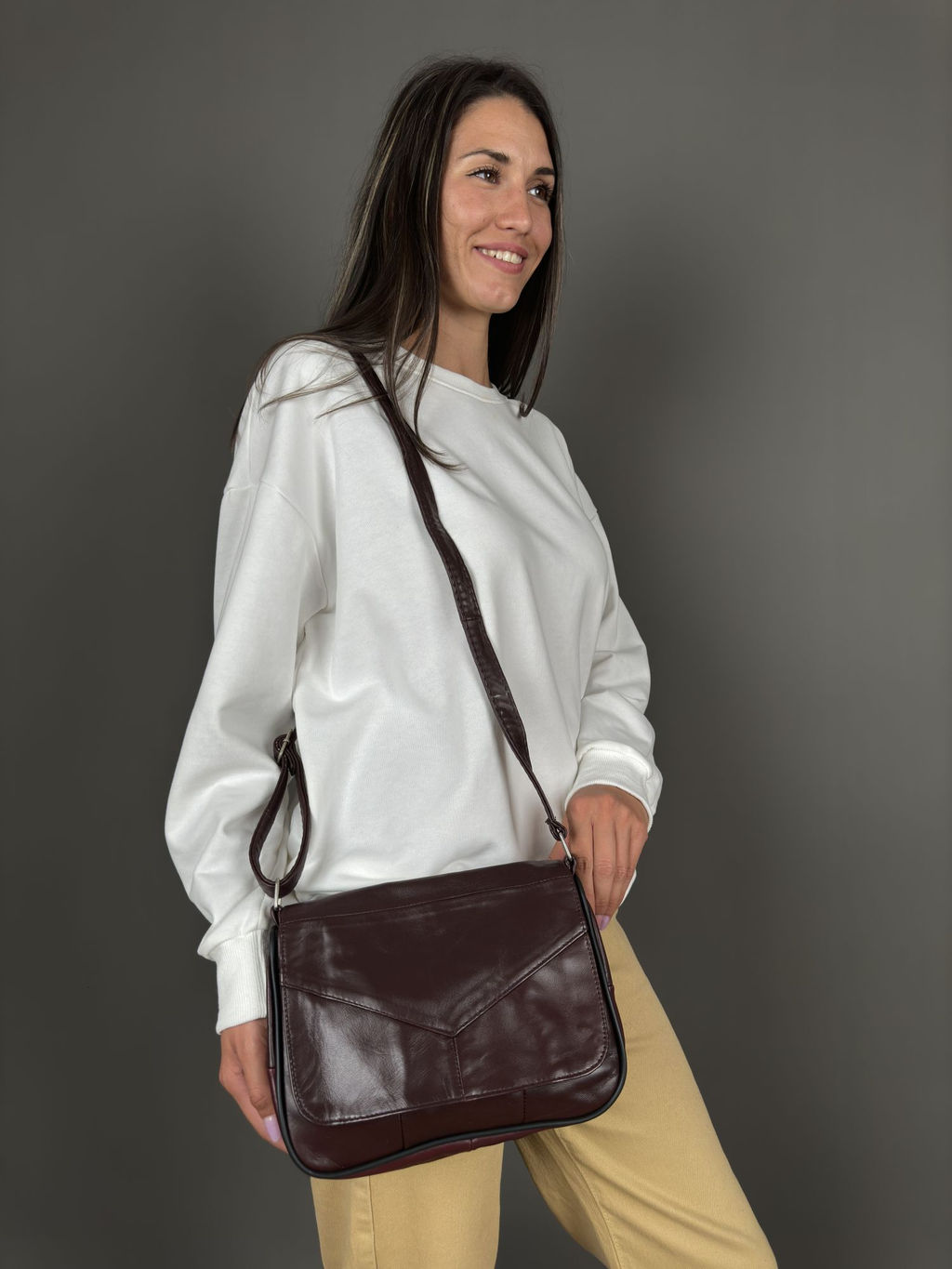 Сумка женская из телячьей кожи