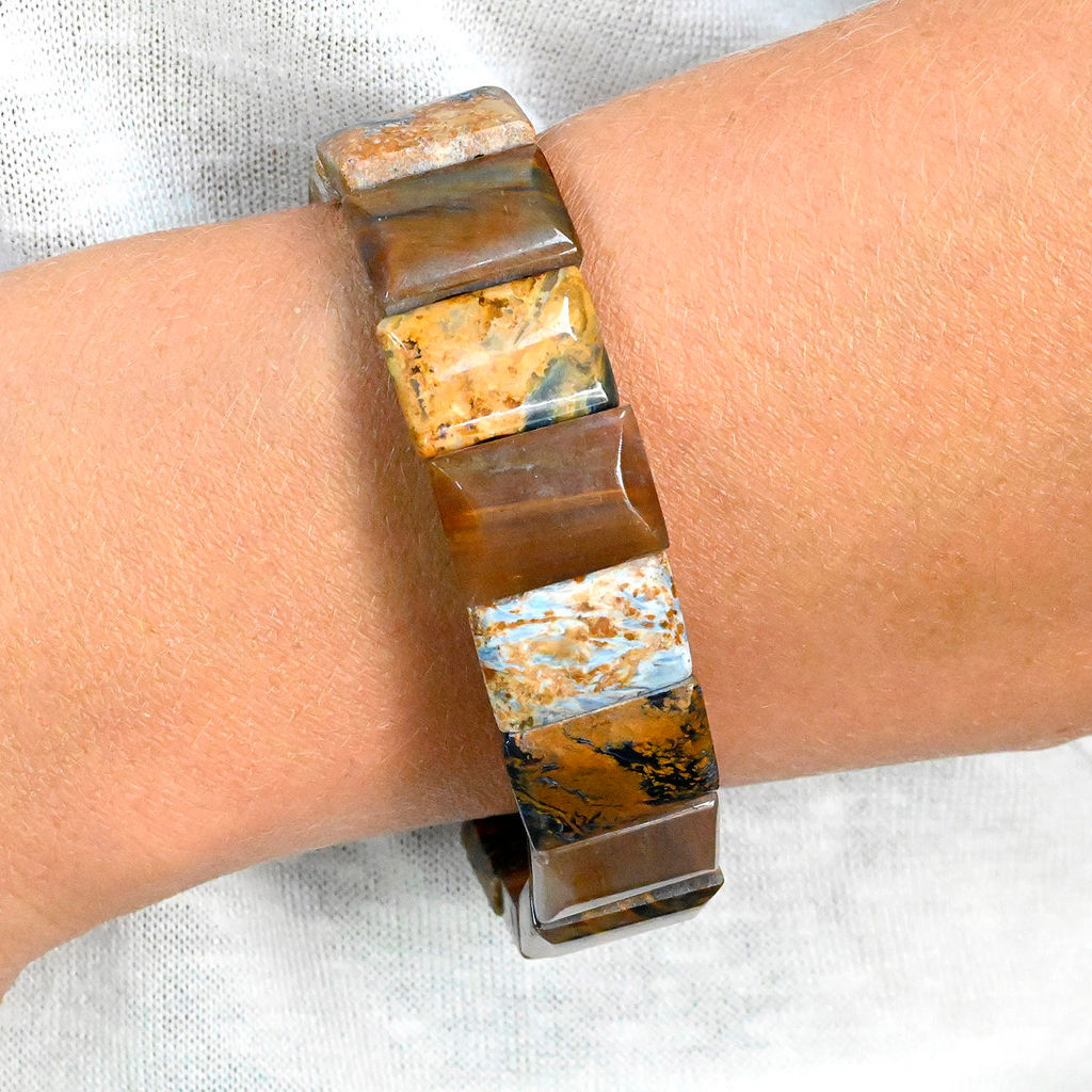 Браслет из петерсита прямоугольник 18*12мм, 53г