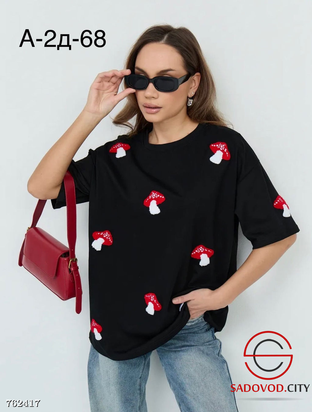 Женская футболка оверсазй - Zum ming фото 2