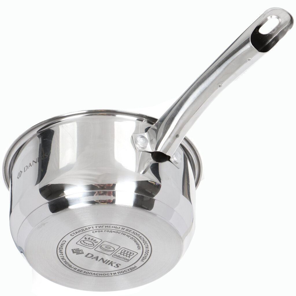 Ковш нерж ОПТИМА 1,5л со стекл крышкой мет/ручка GS-01201-16SP (355260) /Daniks/  фото 6