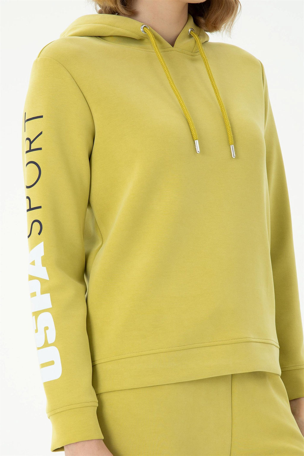 Женский свитшот фисташкового зеленого цвета - U.s. polo assn фото 6