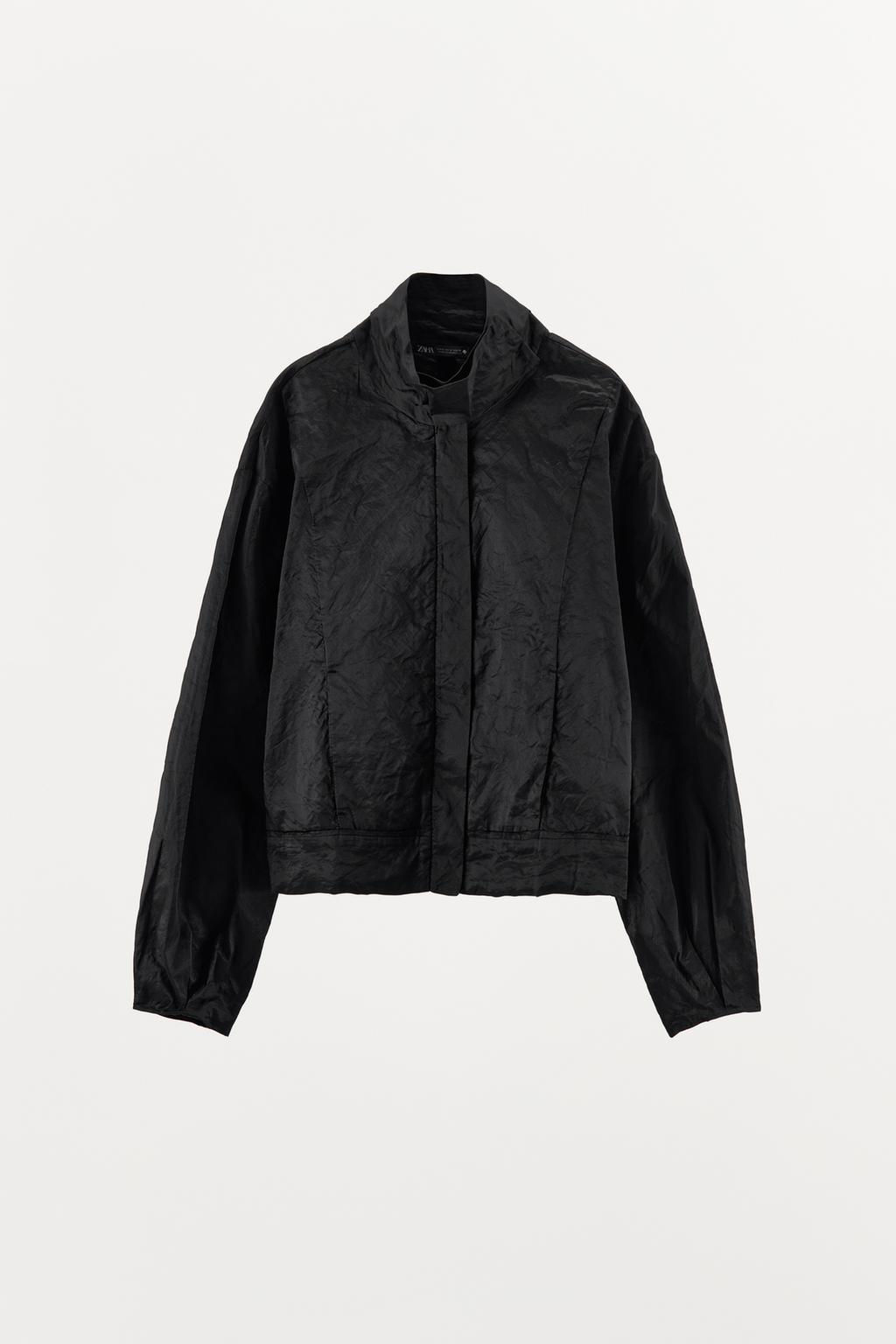 METALLIC THREAD BOMBER JACKET - Zara фото 4