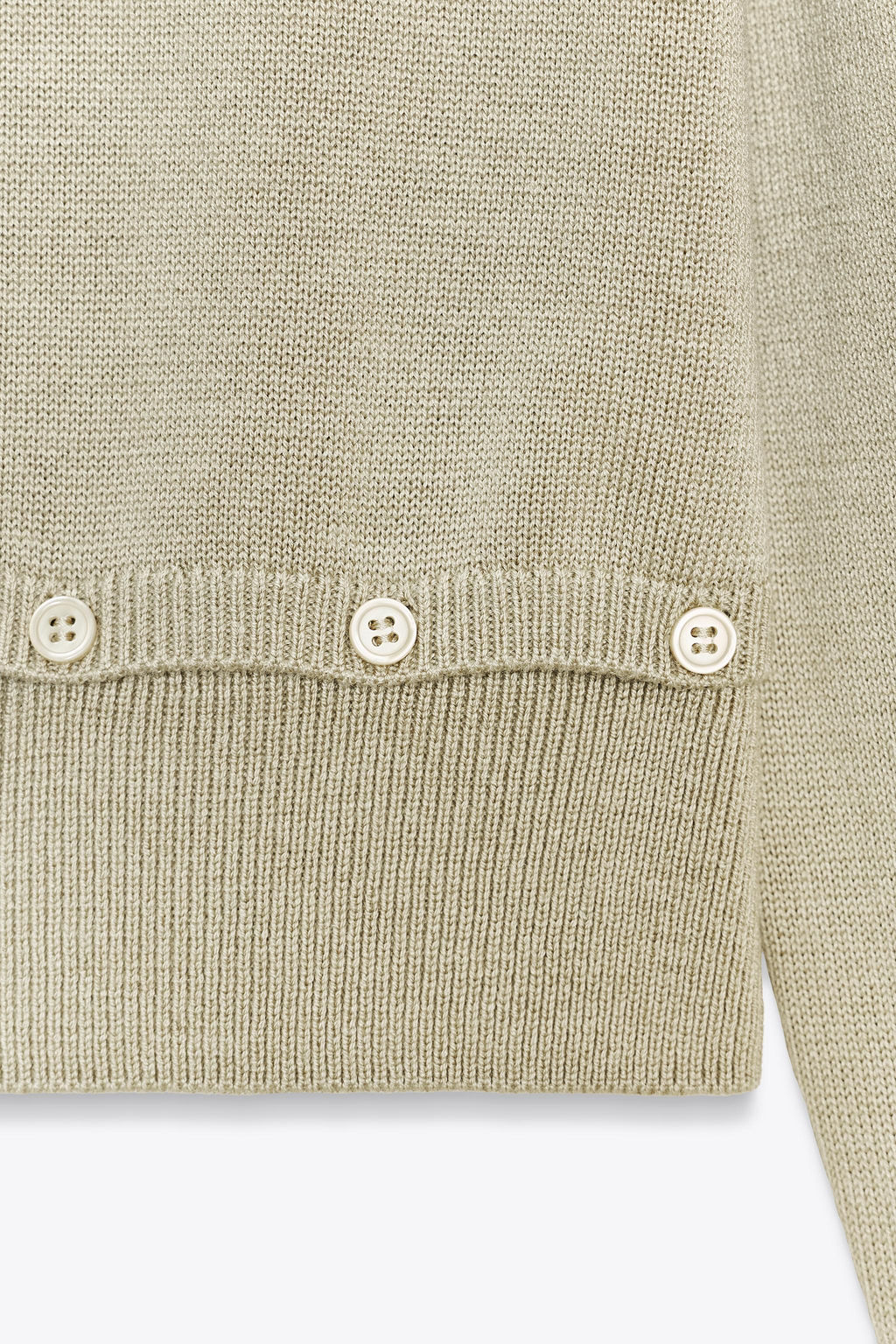 BUTTON DETAIL KNIT SWEATER - Zara фото 9