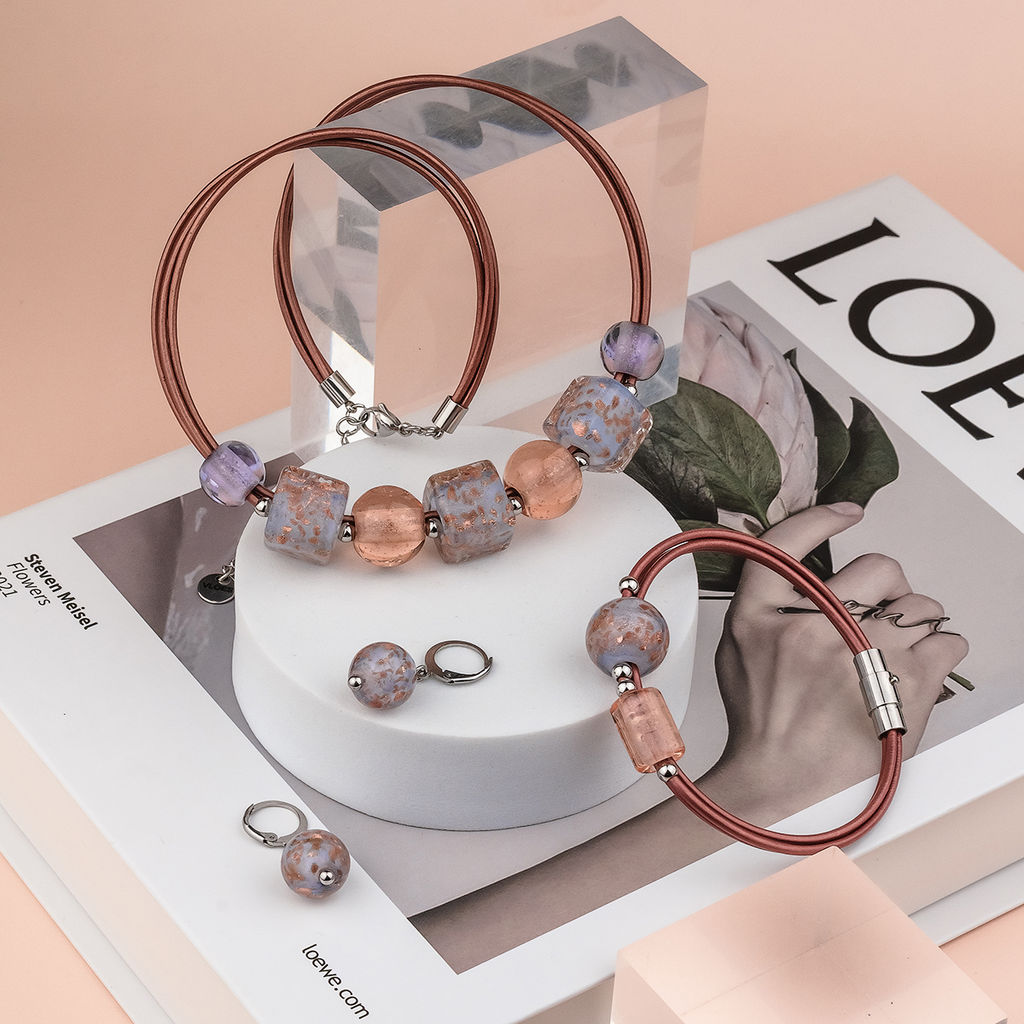 Серьги из муранского стекла LOVELY LS3519 - Vloes фото 4