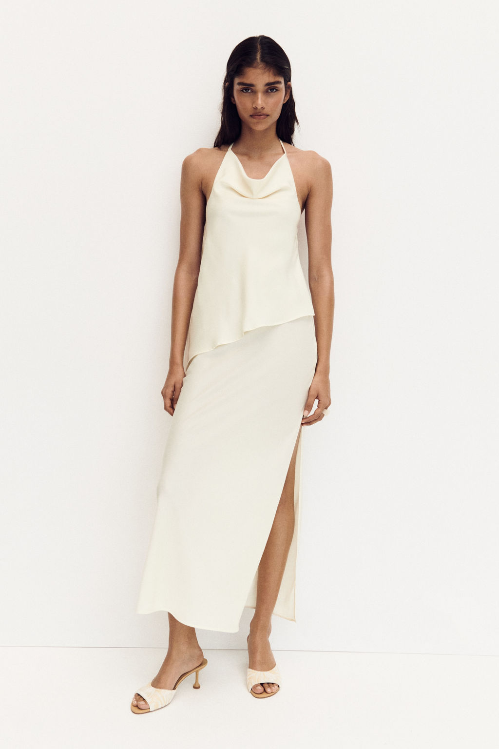 Vestido halter de sat?n - H&m фото 2