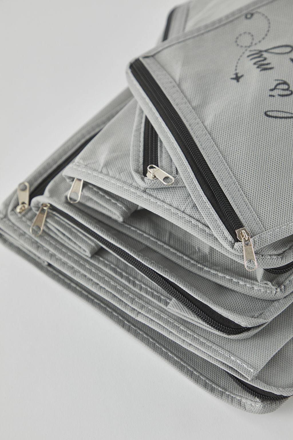 Trendyolmilla Home 6l? Slogan Bask?l? ve Fermuar Detayl? Bavul Ici Duzenleyici Seti TPHSS25BID00003  фото 5