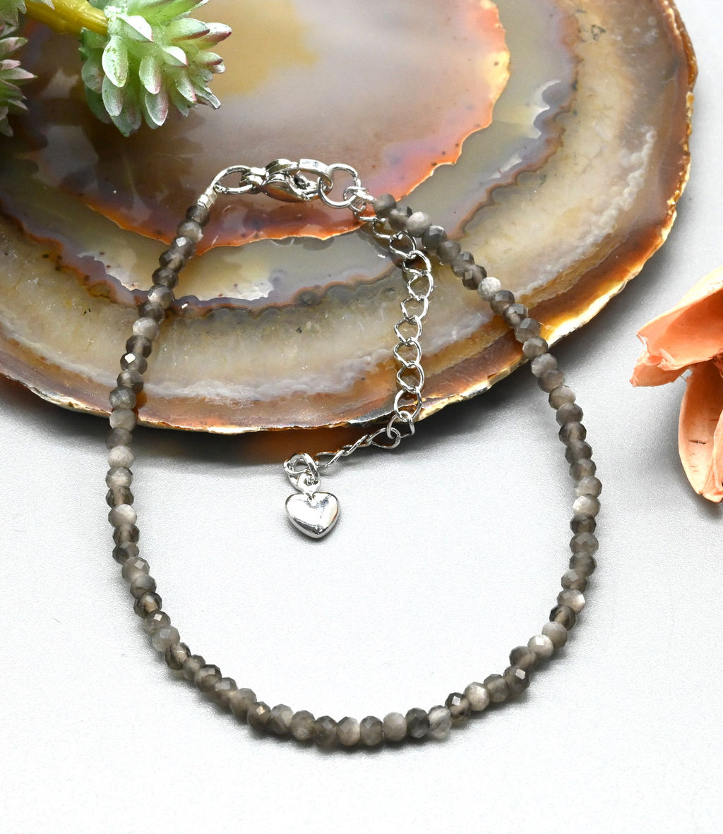 Браслет из граната зеленого рондель гр.3*2мм, 18см - Радуга камня фото 16