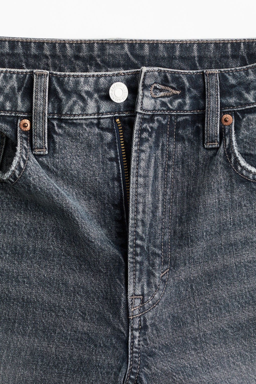 Slim Straight High Jeans - H&m фото 17