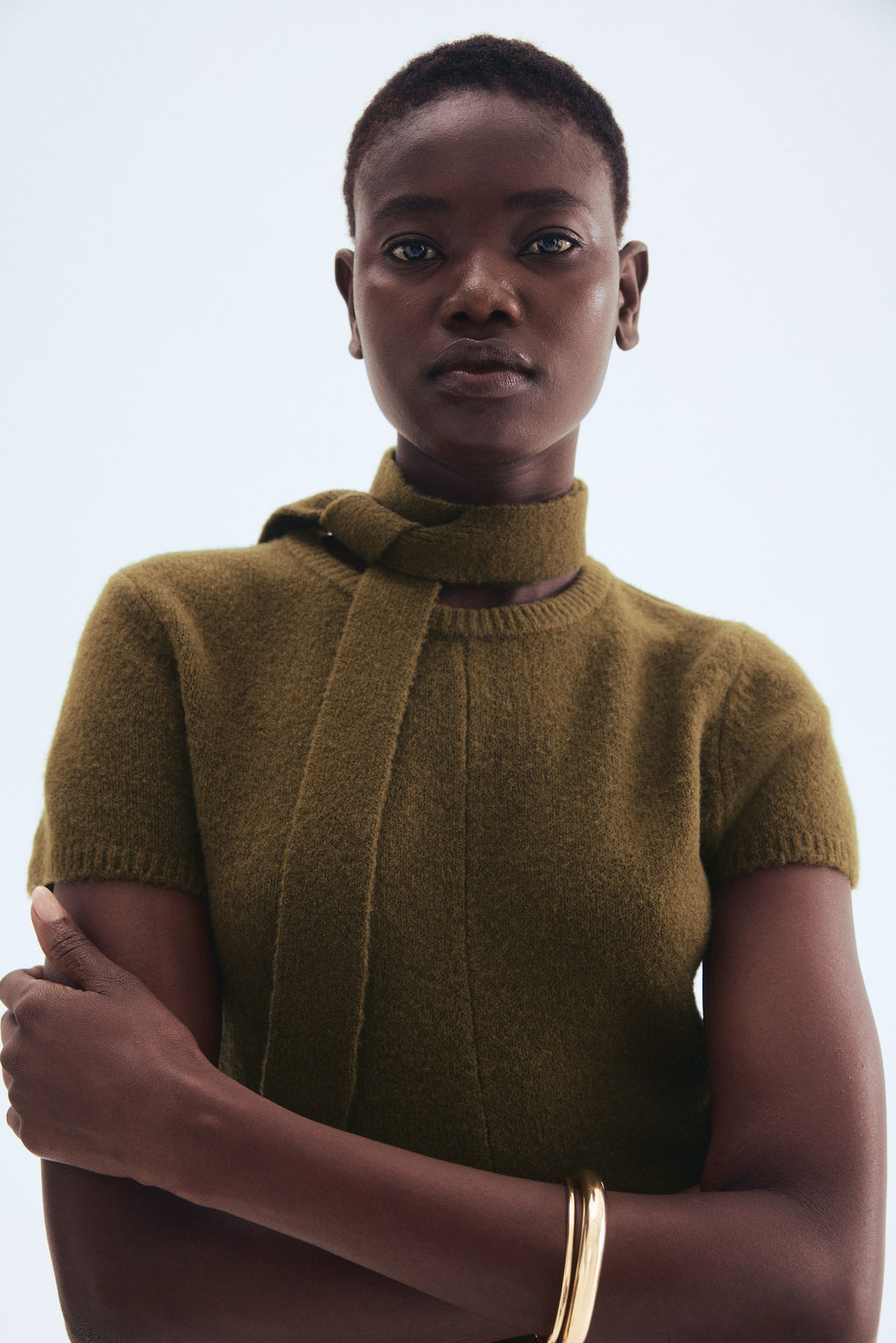 Vestido de punto con bufanda - H&m фото 4