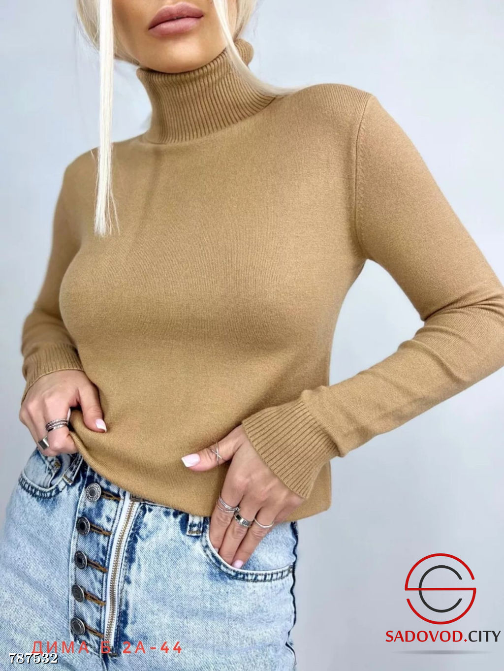 Женская базовая водолазка - Bruno фото 4