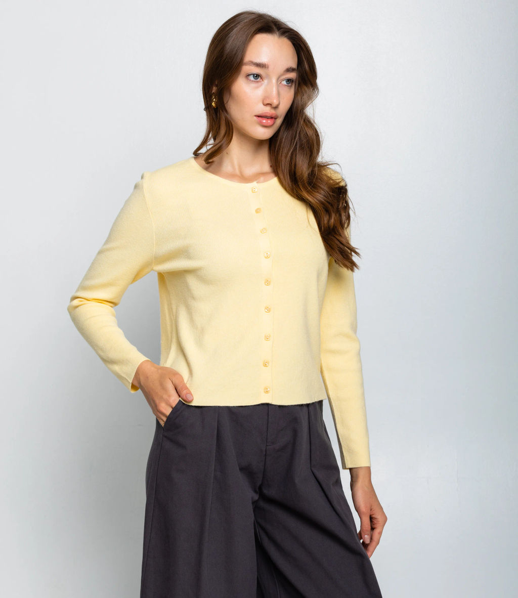 Кардиган #КТ9035 (3), жёлтый - Dommod фото 2