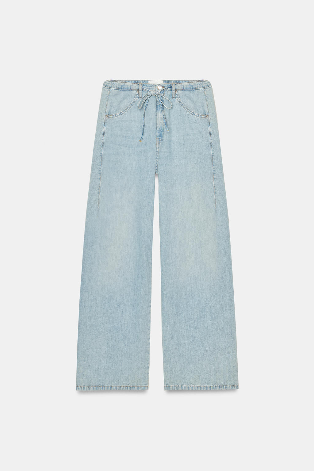 JEANS DENIM TRF FLUIDOS / Azul claro - Zara фото 5