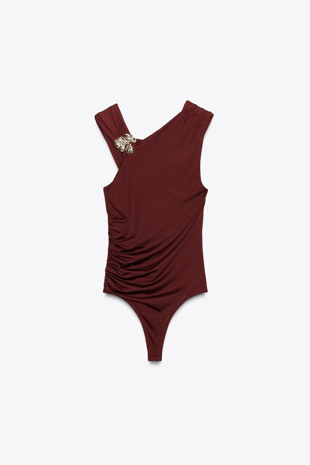 POLYAMIDE HARDWARE BODYSUIT - Zara фото 7