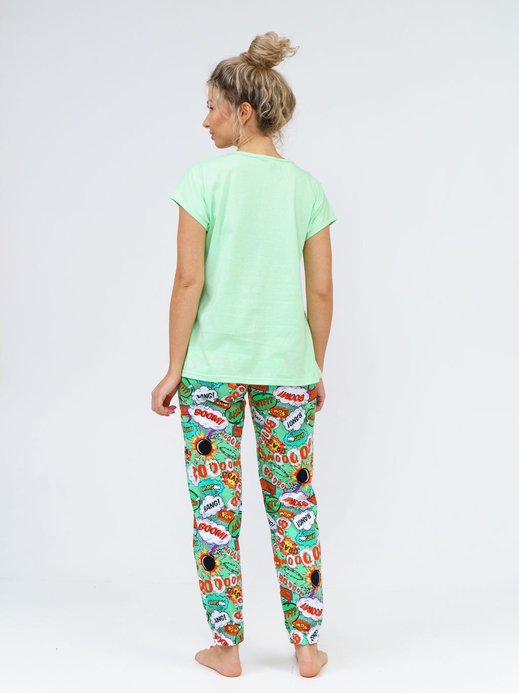 800 Пижама "Взрыв/Салатовый"