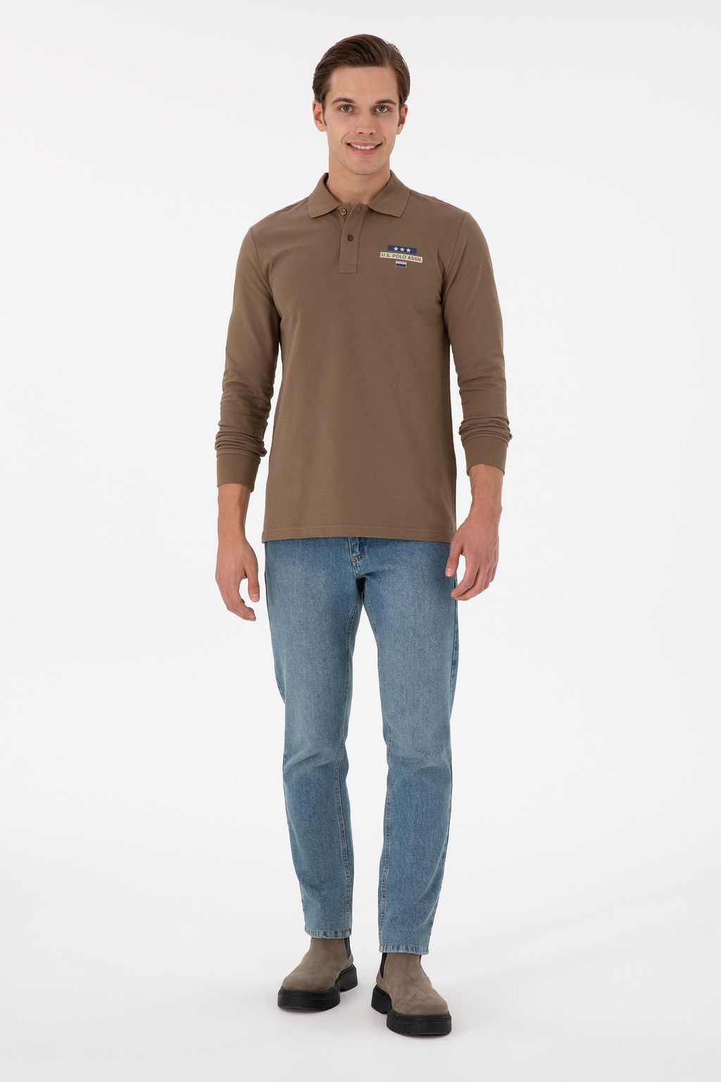 Мужской свитшот цвета хаки Неожиданная скидка в корзине - U.s. polo assn фото 4