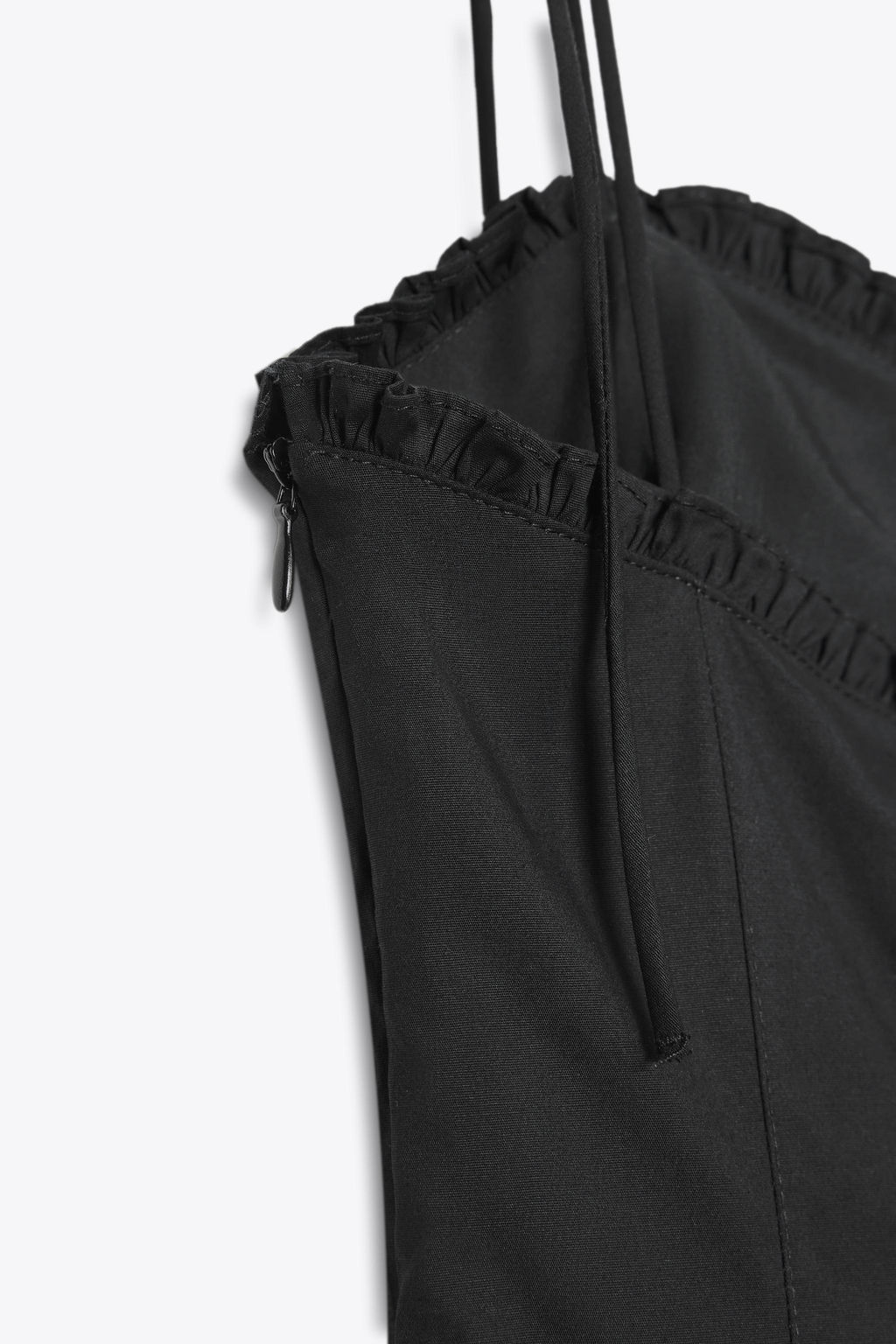 RUFFLE POPLIN MIDI DRESS - Zara фото 8