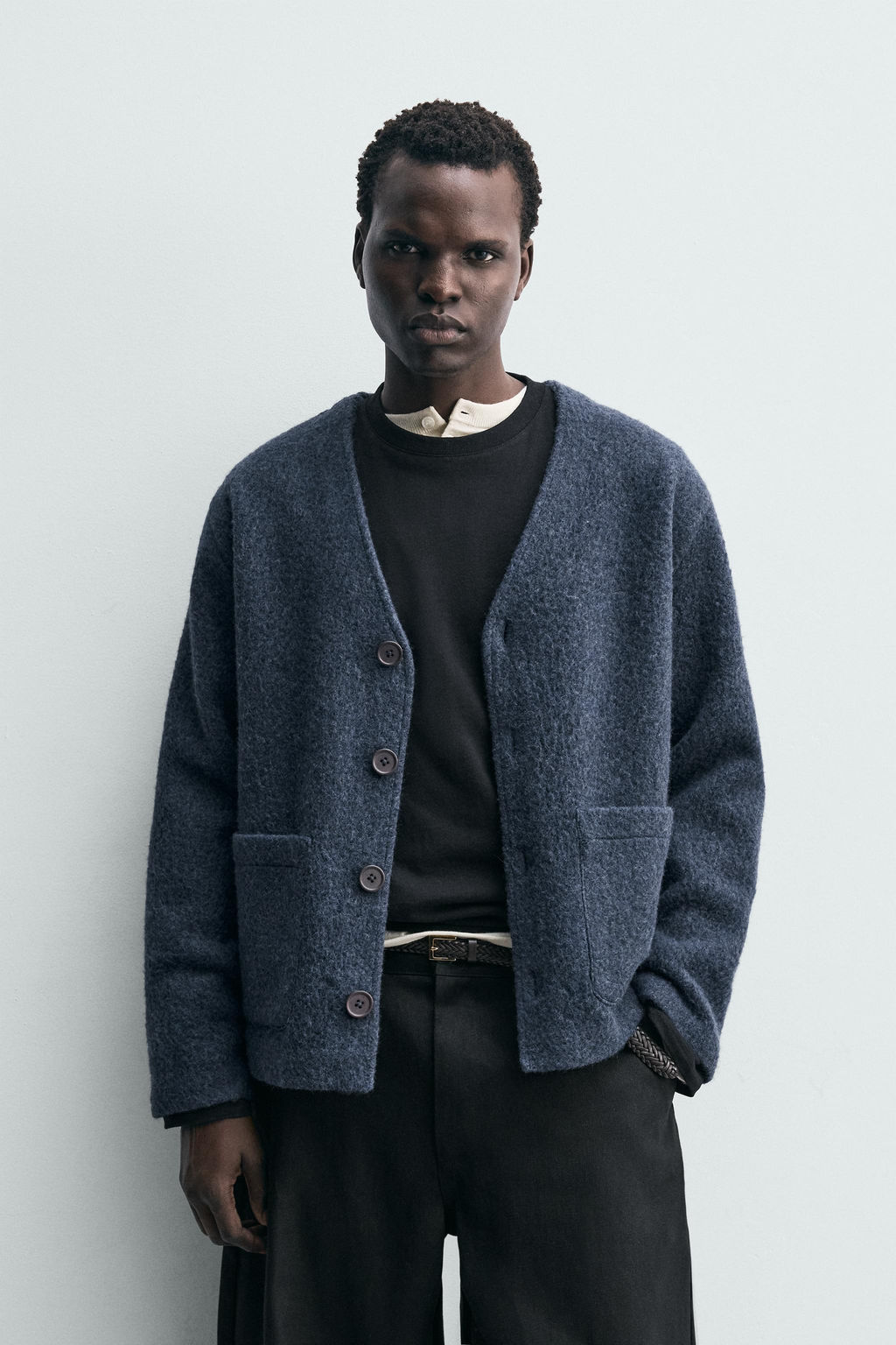 TEXTURED WOOL CARDIGAN - Zara фото 9