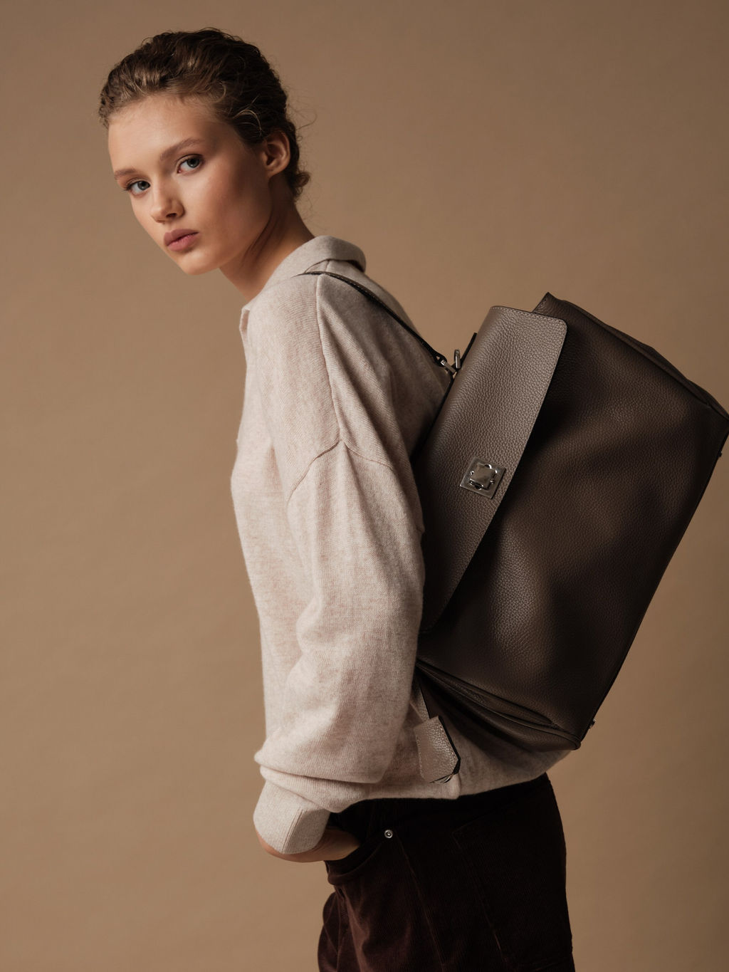 Сумка Barbara DBR 31105 таупе  фото 7