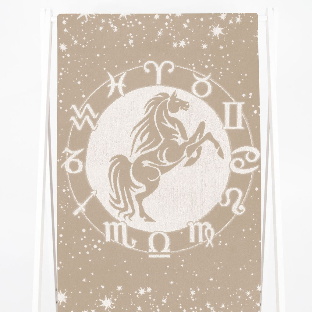 Полотенце махровое 6с102.511ж2 Зодиак-лошадь(лен3) 67х150см
