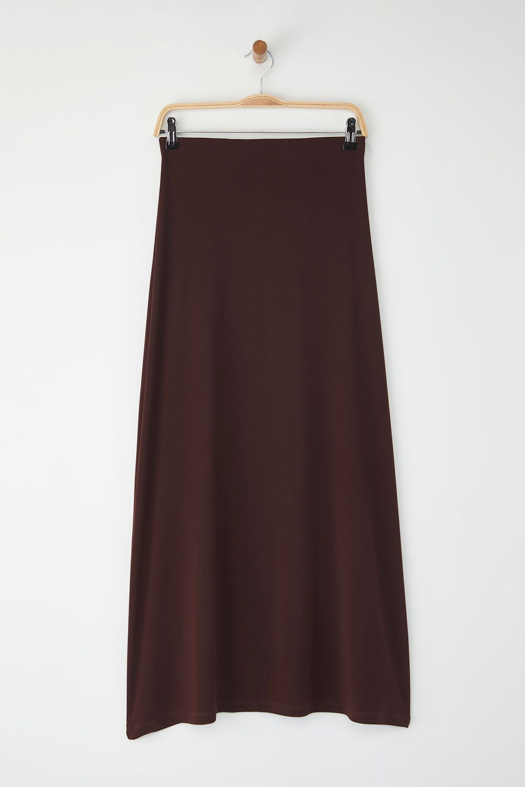 TRENDYOLMILLA Siyah Vucuda Oturan Bal?k Form Esnek Orme Maxi Etek TWOSS24ET00155  фото 5