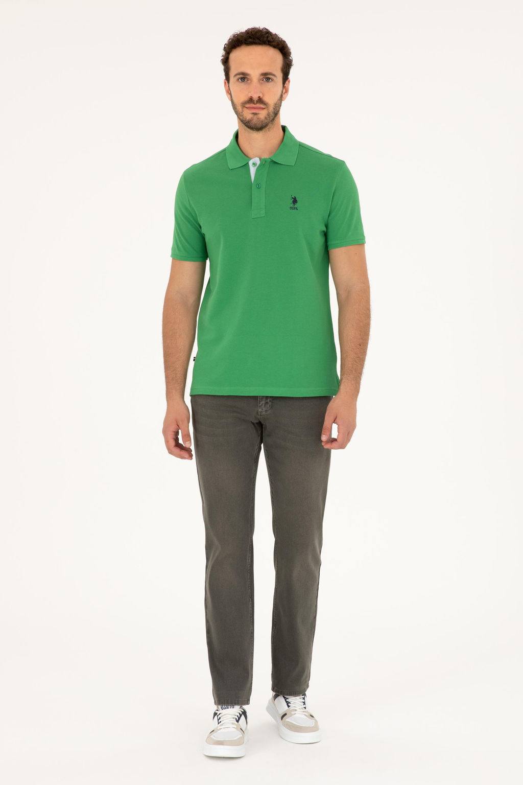U. S. Polo Assn / Мужские джинсовые брюки светло-хаки - U.s. polo assn фото 7