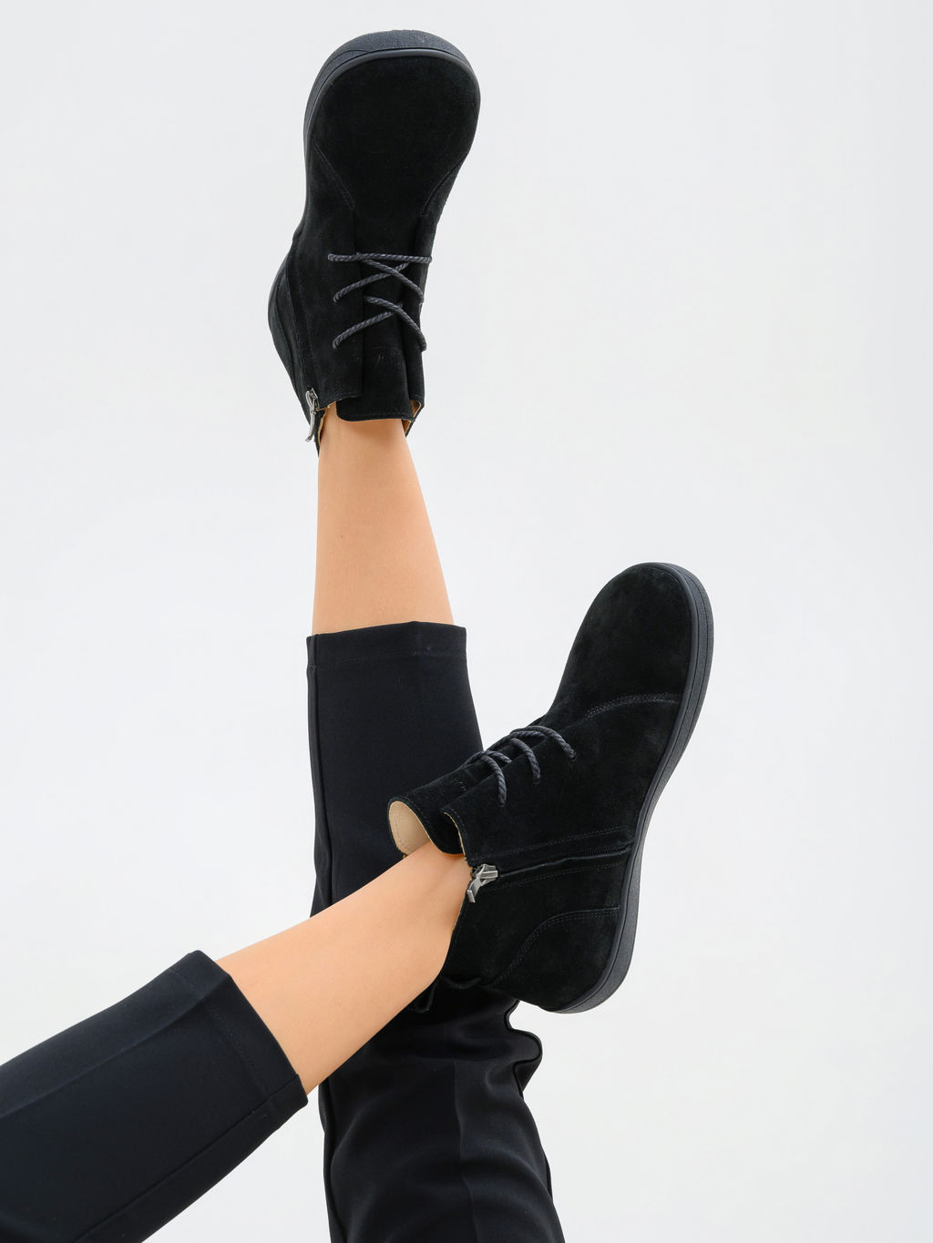 Босоногие ботинки EDART 352.K.NATAbl.Черная замша/кожаная подкладка