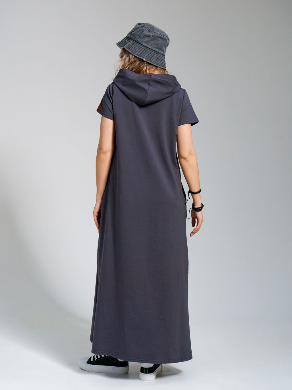 970 Платье-мантия "Серый"