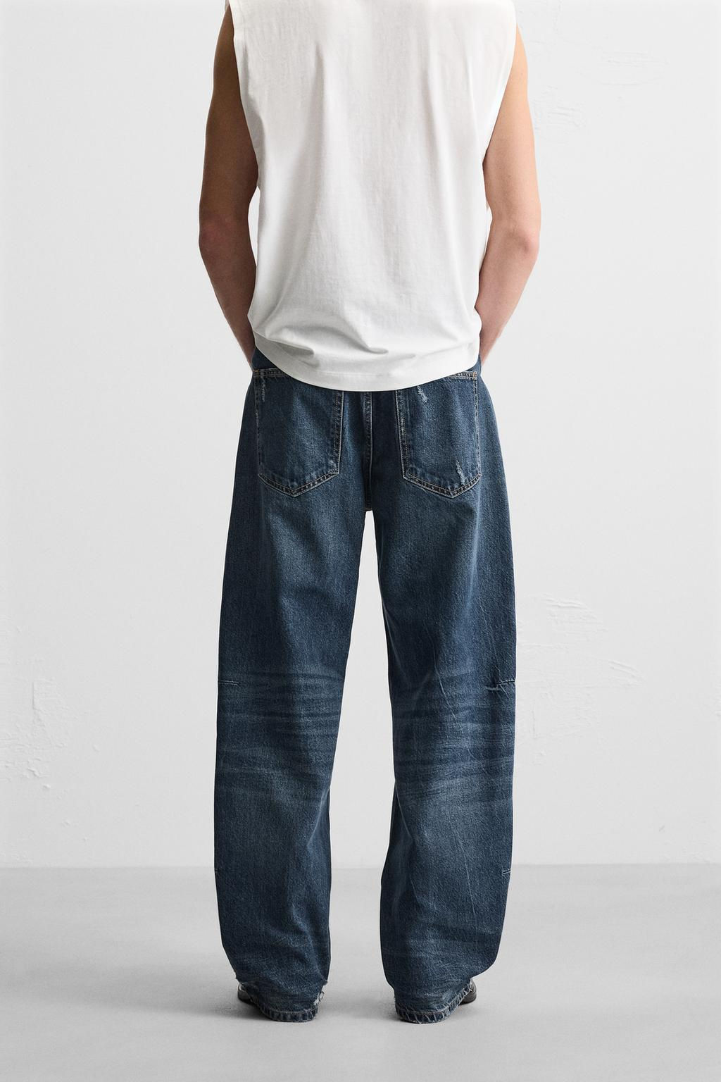 BAGGY JEANS WITH SEAM DETAIL - Zara фото 3