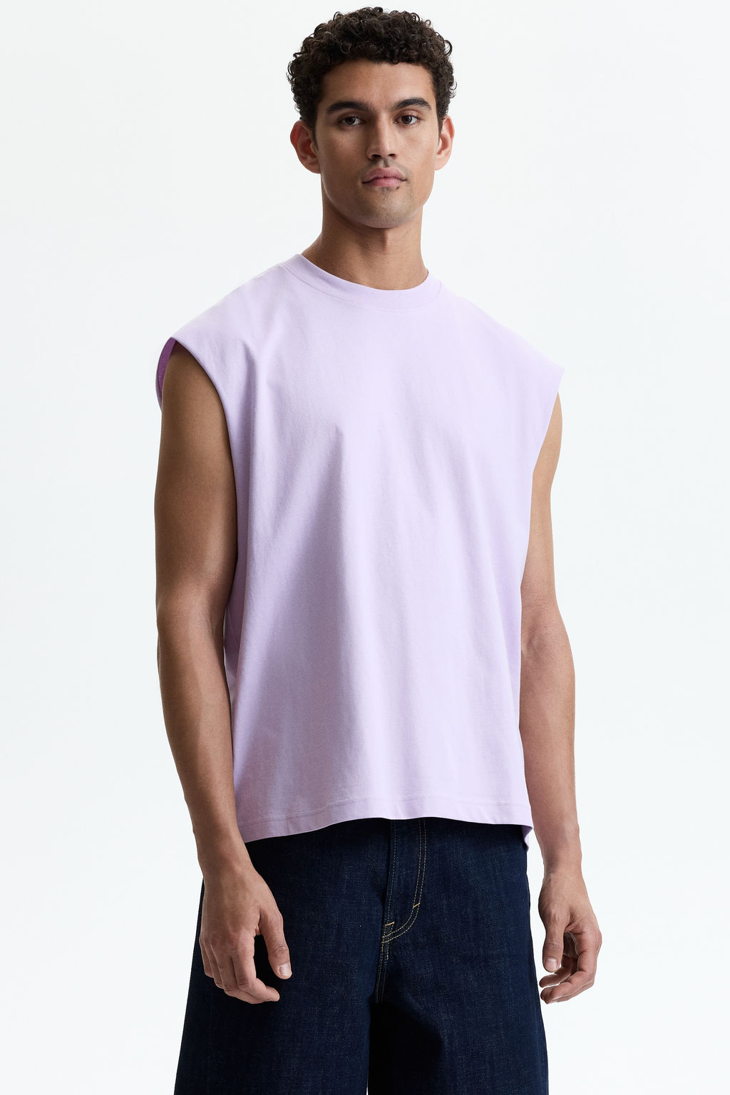 Camiseta sin mangas en algod?n Relaxed Fit - H&m фото 6