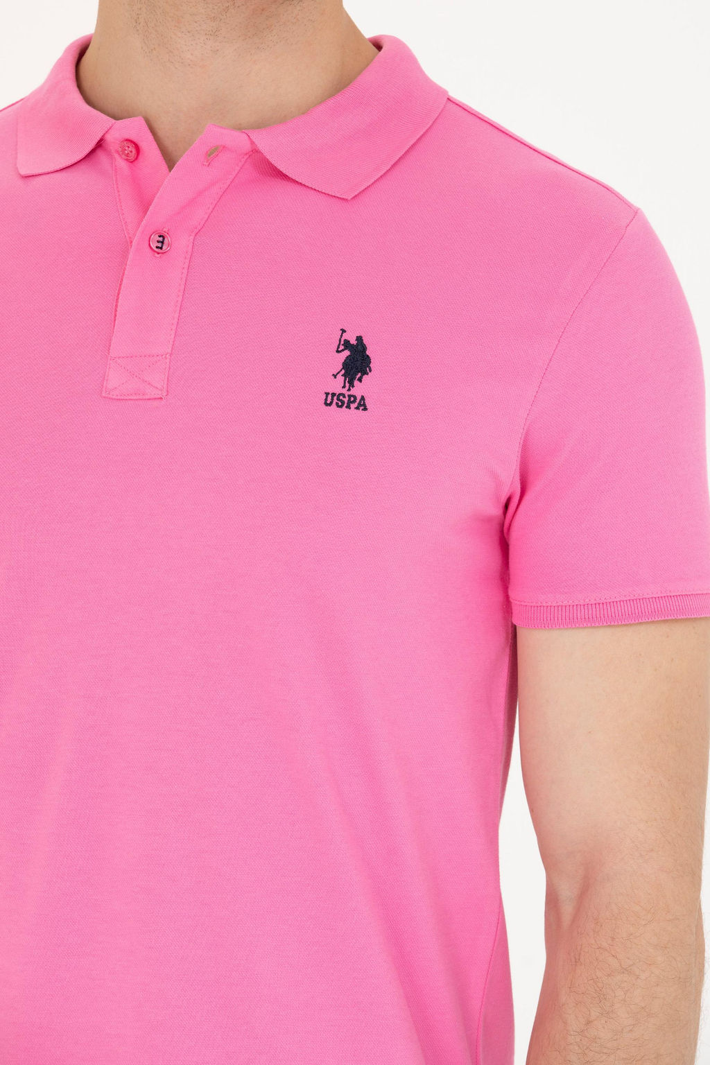 Мужская розовая базовая футболка - U.s. polo assn фото 21
