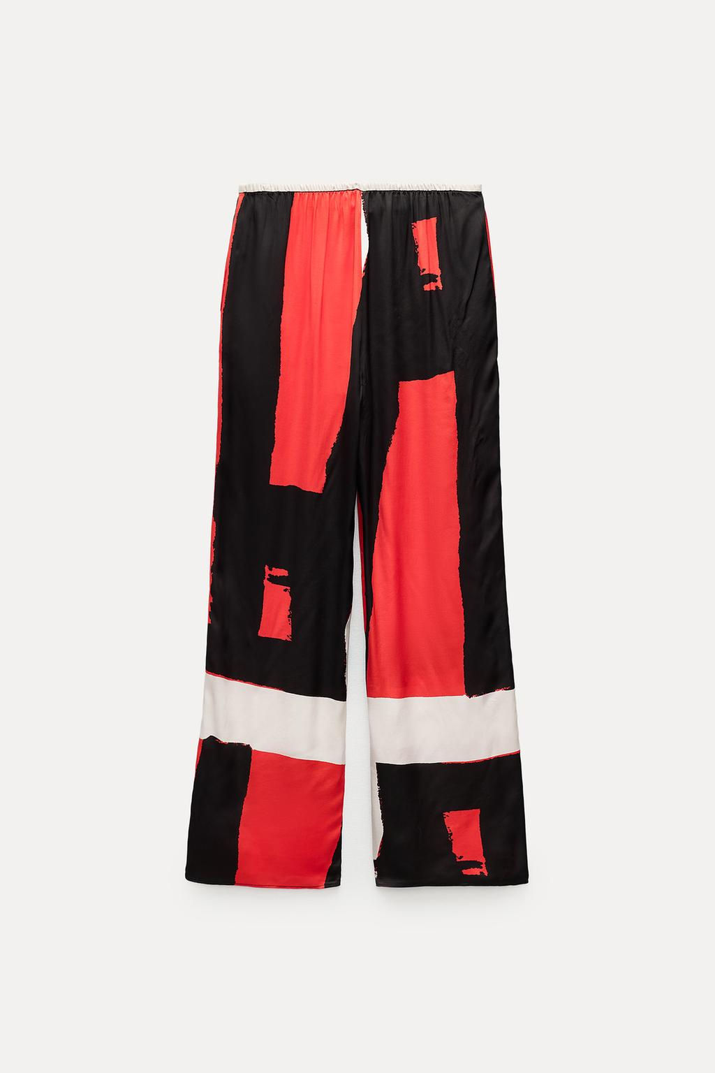SATIN PRINTED TROUSERS - Zara фото 4