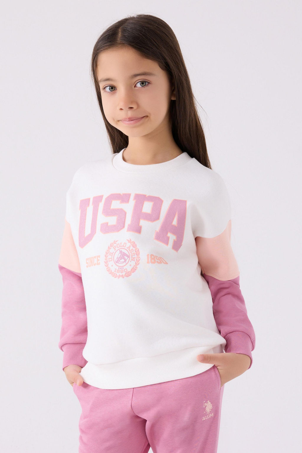 Кремовый пижамный комплект для девочки Неожиданная скидка в корзине - U.s. polo assn фото 2