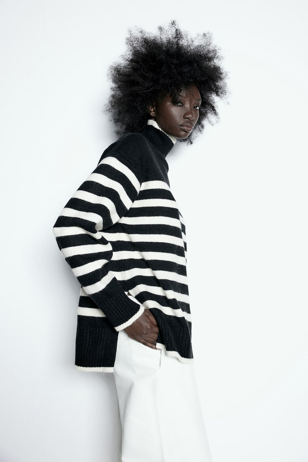 Jersey oversize de cuello alto - H&m фото 4