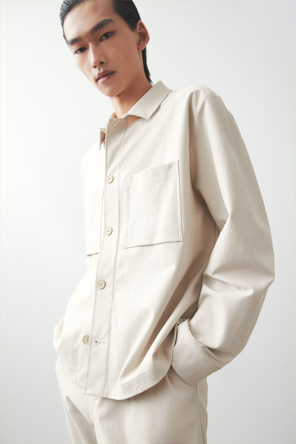 Sobrecamisa de sarga Regular Fit - H&m фото 3
